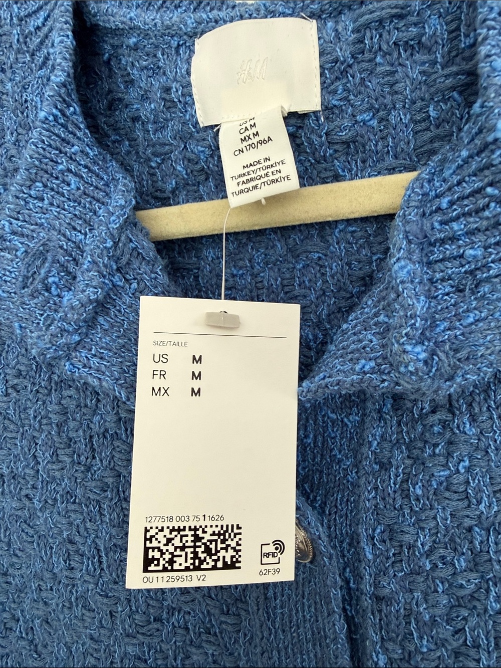 NWT H&M TEXTURED-KNIT CARDIGAN - Picture 2 of 3